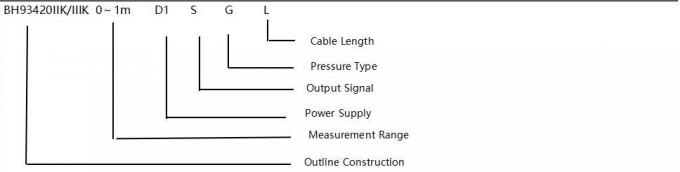 Bh93420-IIIK Sensor de pressão subaquática Transmissor de pressão de água de inserção blindado 2