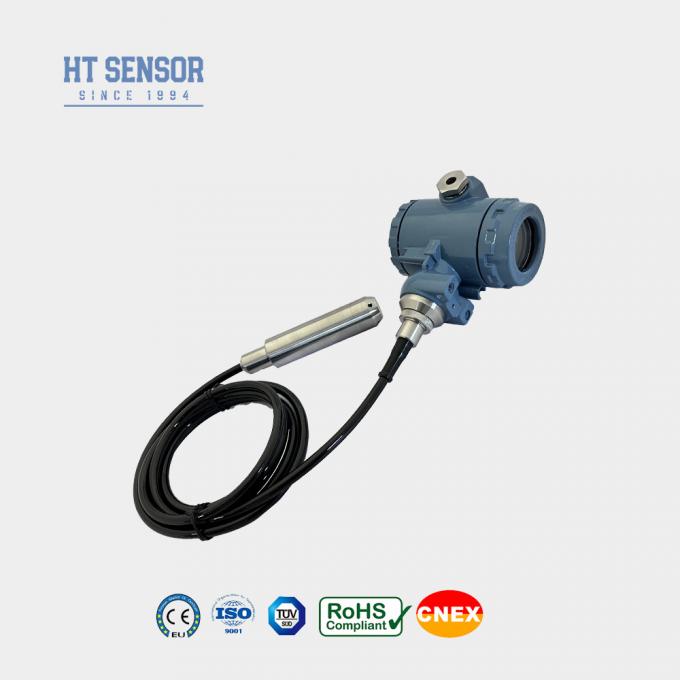 Sensor de nível de água de ecrã LCD LED 24VDC Transmissor de nível submersivel 0