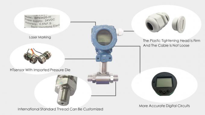 Sensor de transmissão de pressão diferencial de baixo alcance 4-20mA para indústria petroquímica 2