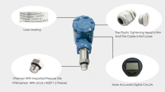 BPHT24-IX Sensor de pressão do diafragma de descarga OEM Sensor de pressão de líquido sanitário 3