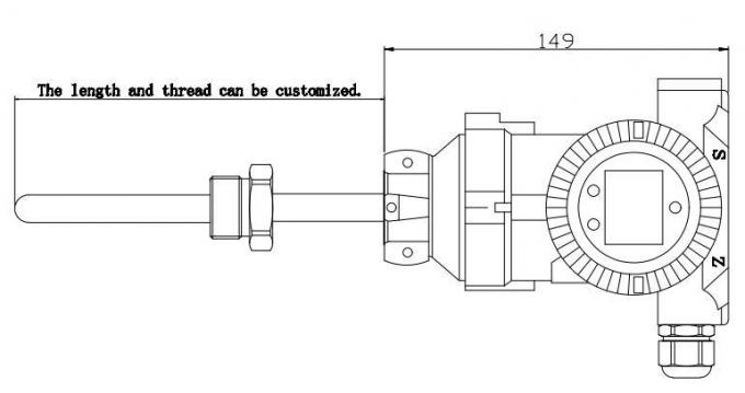 BT93420-III Transmissor de indicador de temperatura LCD para sensor de temperatura de líquido 0